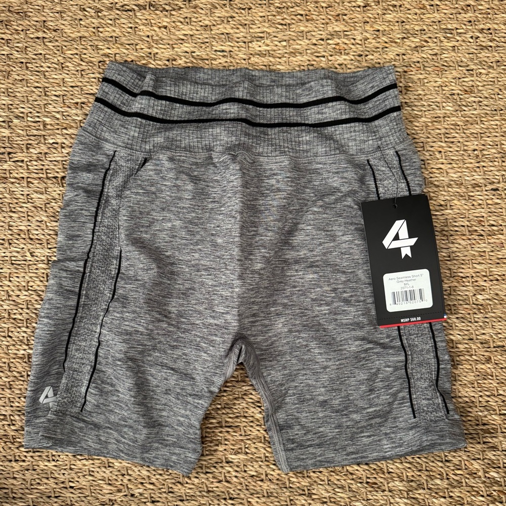 Four laps Grey Athletic Performance Shorts